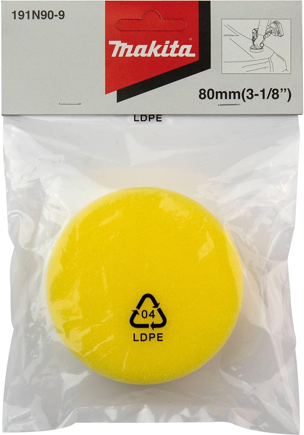 80mm Sponge Pad 191N90-9 by Makita