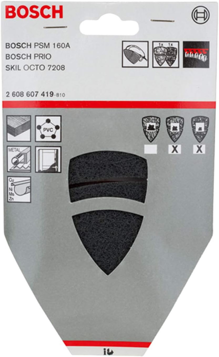 Bosch Professional 2608607419 2Pce Cleaning Fleece Set, Green, Red, 102 x 62mm