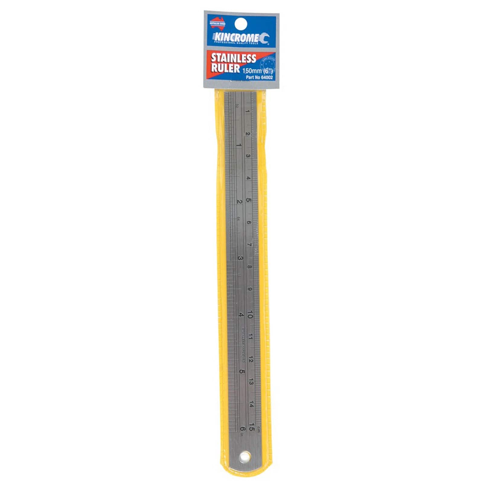 Stainless Steel Rule 150mm (6") Metric & Imperial - 64002 by Kincrome