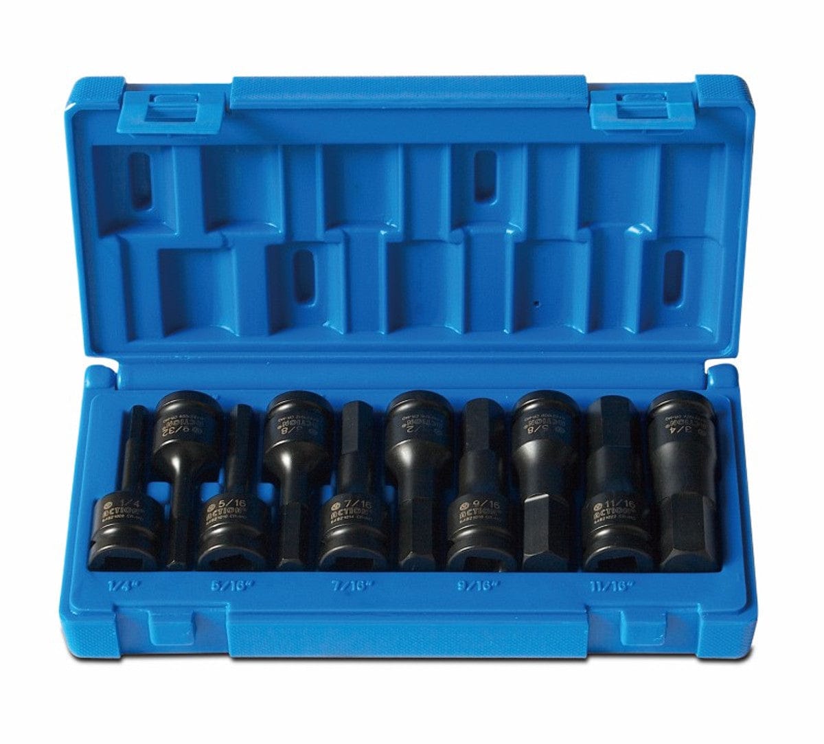 Action 10Pce 1/2" Drive Imperial In-Hex Impact Socket Set 648221001