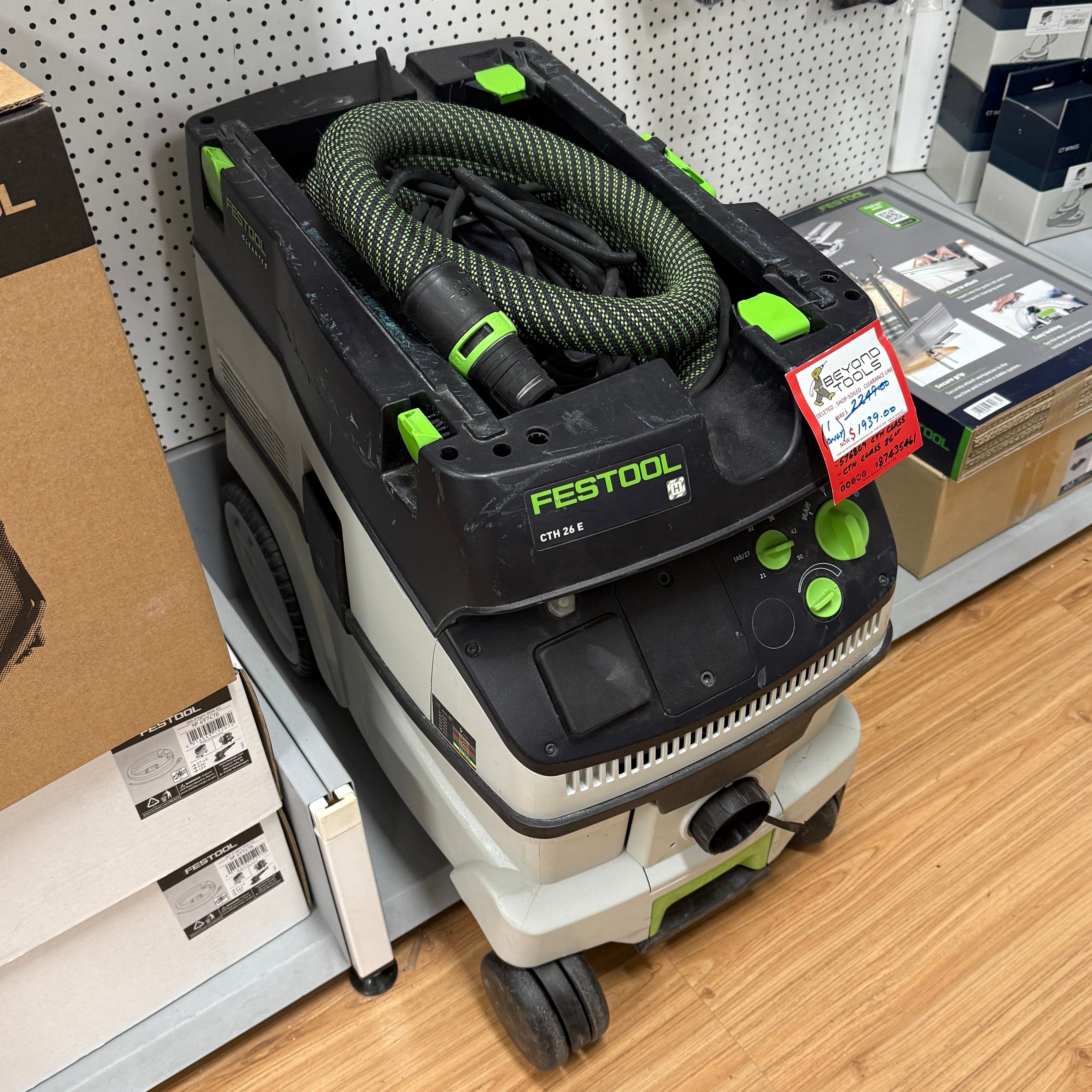 *Ex Demo* Festool 26L H Class Dust Extractor + Cleaning Kit CTH 576809 *Discontinued*
