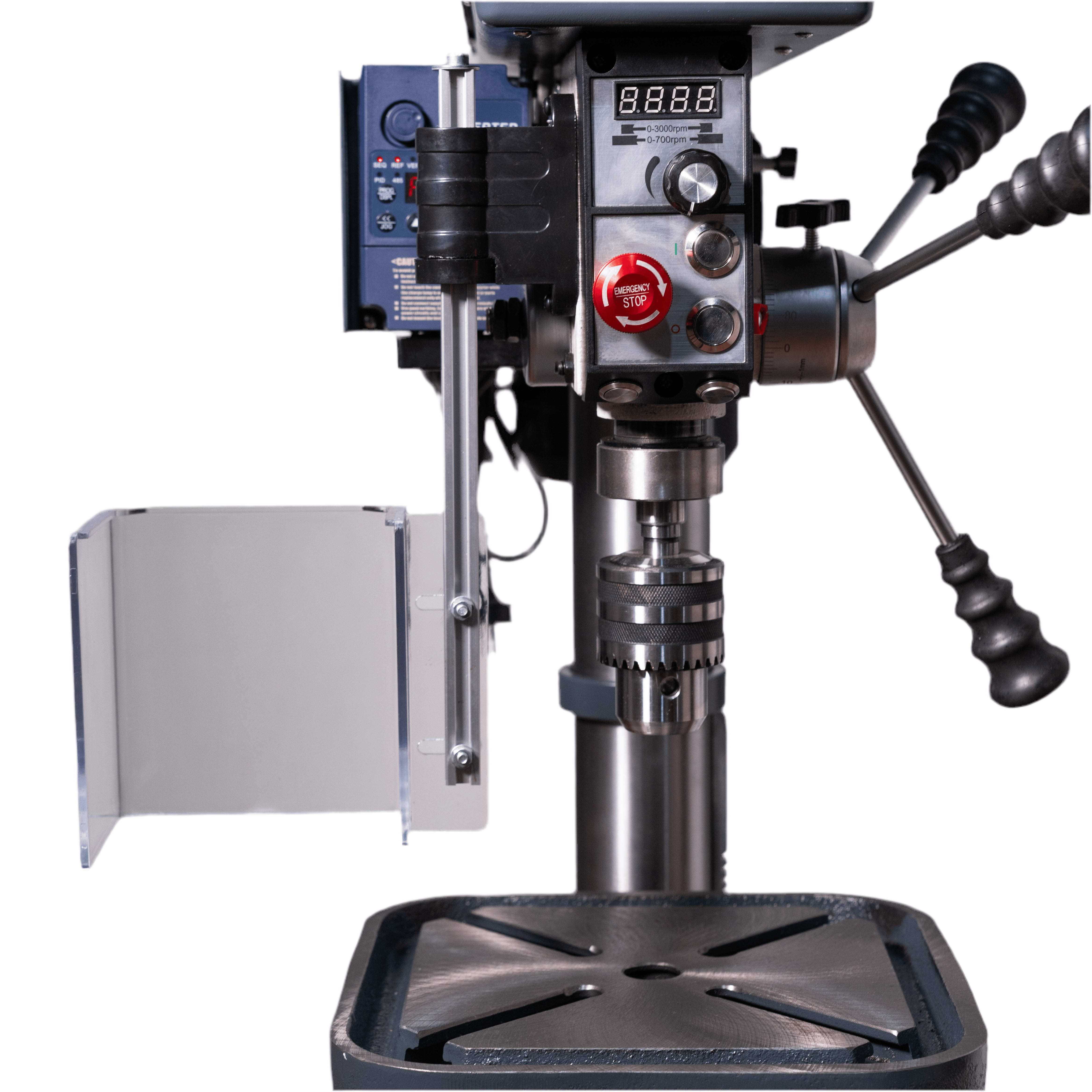 Woodfast 430mm (17") Floor Drill Press Electronic Variable Speed 16mm Key Chuck 240V DP43016F-VS *New Arrival*