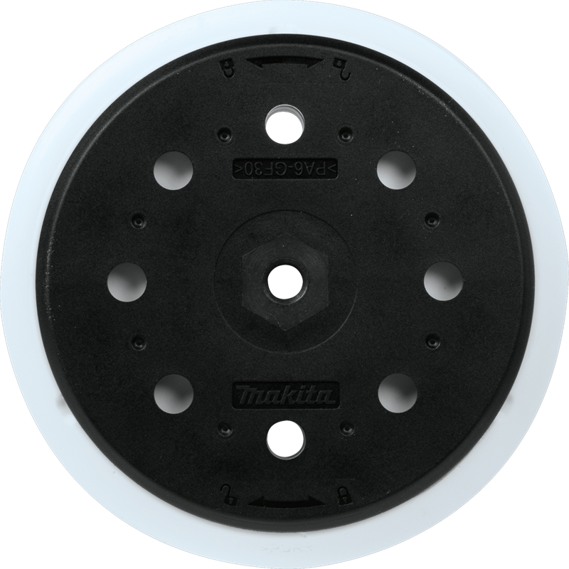 Makita 150mm (6") Hook & Loop Soft Round Sanding Backing Pad 197314-7