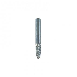 Carbide Burrs (Ball Nosed Tree), 1/4" Shank, Double Cut by Josco