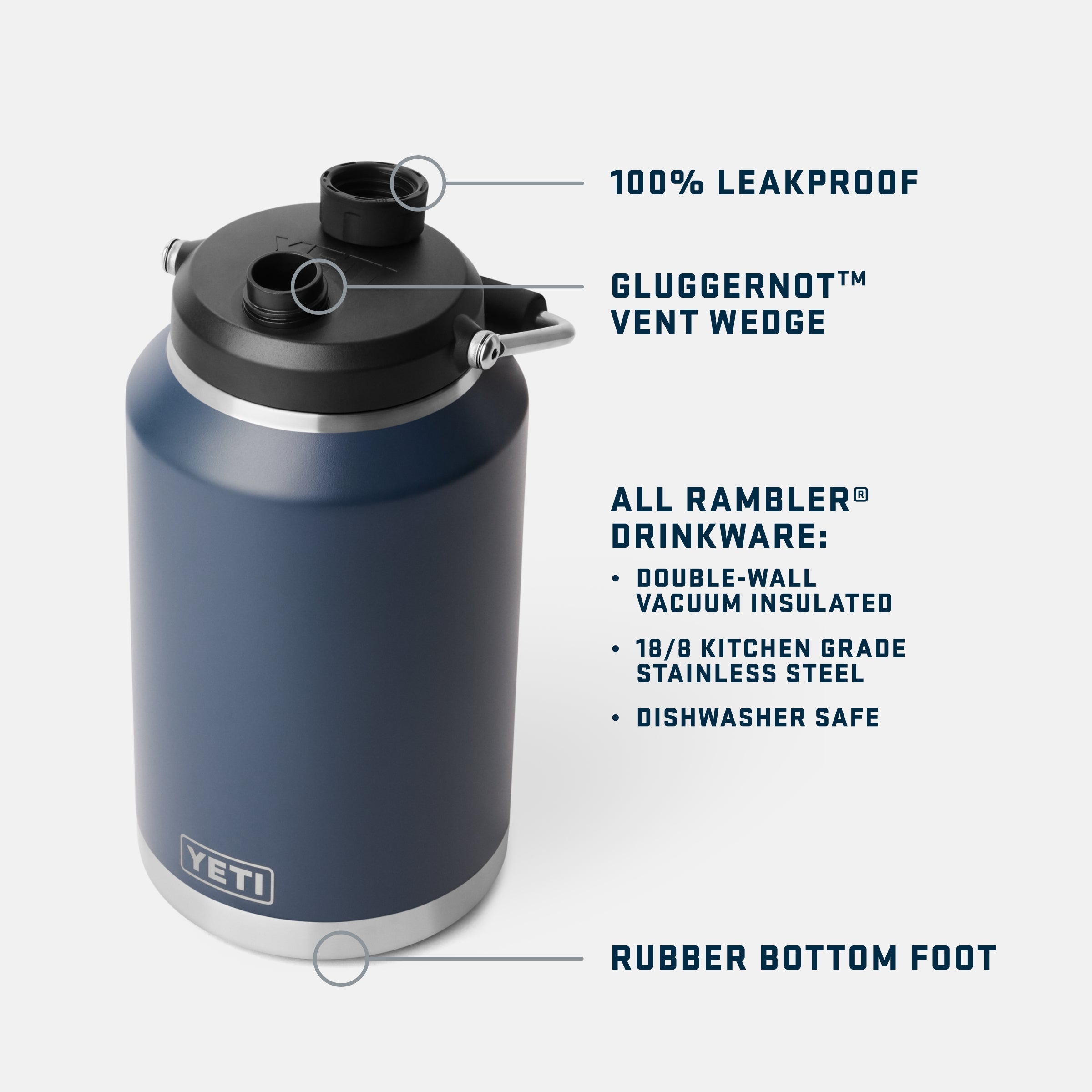 YETI Rambler® One Gallon (3.8L) Jug 21071501995