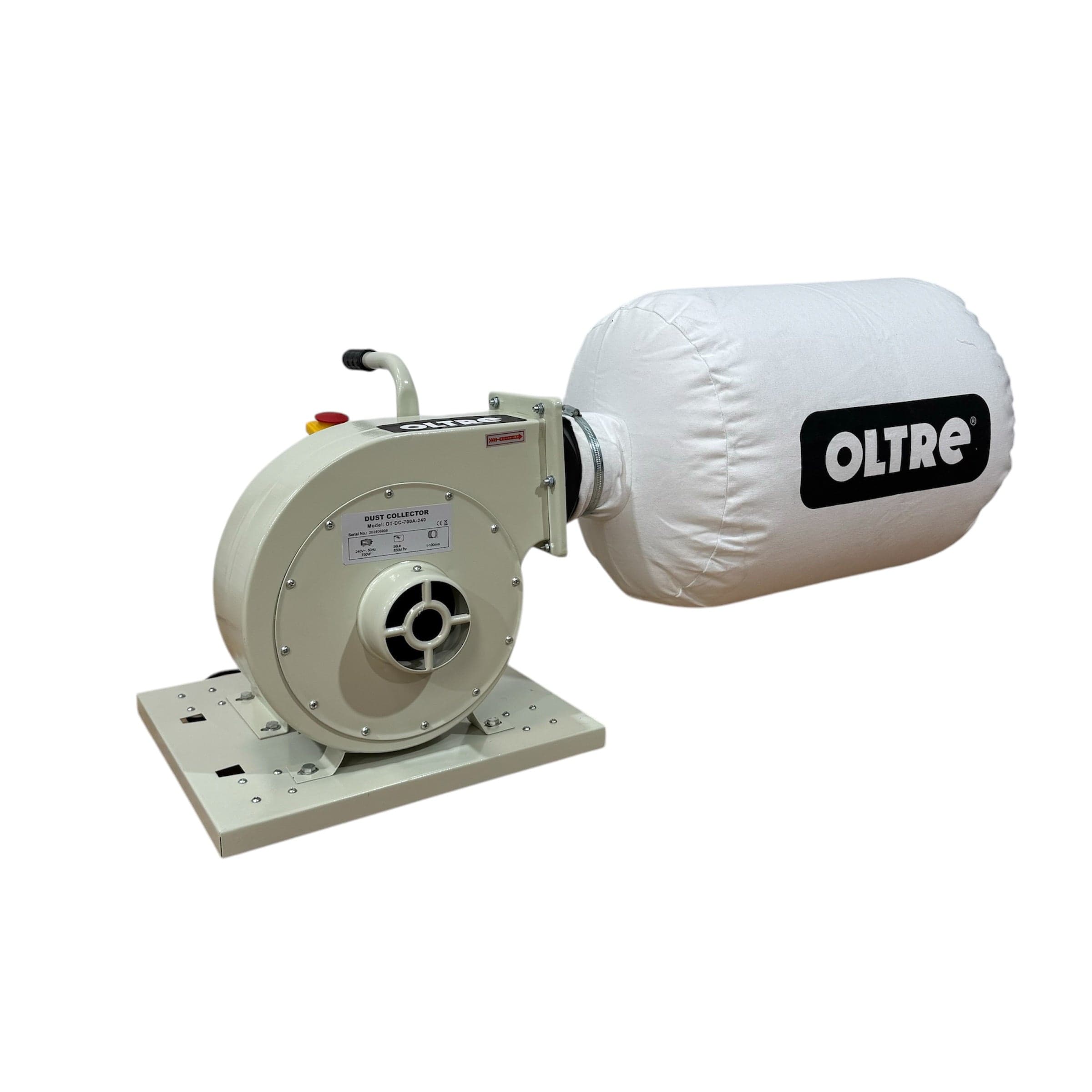 Oltre Dust Collector 240V 1HP 1 x Filter Element (Horizontal Bag) 500CFM OT-DC-700A