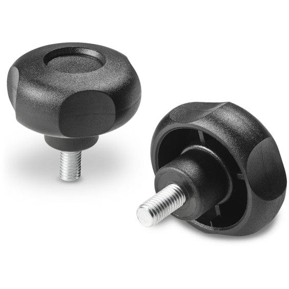 Boteco G732 Series 4-Lobe Handwheel With Threaded Stud