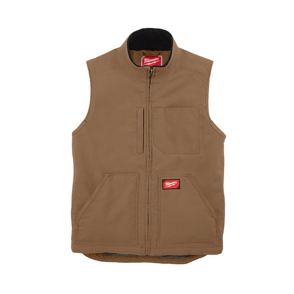Milwaukee Gridiron Sherpa Lined Vest Brown/Black 801B / 801BR