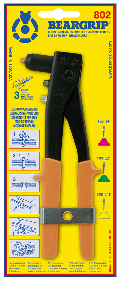 Riveting Plier with Wrench & Spring 802 by Beargrip