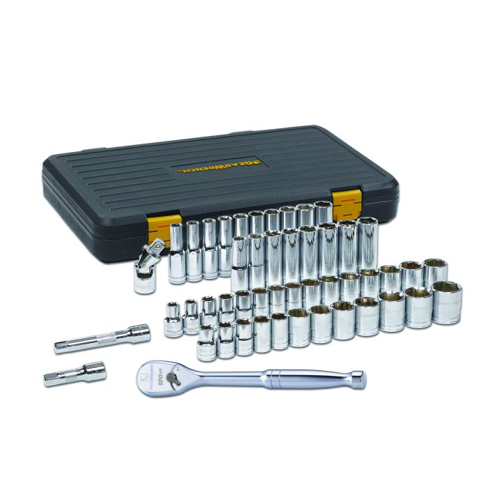 1/2” Drive 6 Point 120XP™ Standard & Deep Metric & SAE Mechanics Tool 49Pce Set 80700P by GEARWRENCH
