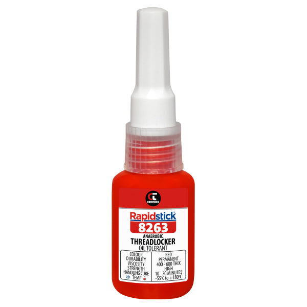 Chemtools Rapidstick™ 8263 Threadlocker (Oil Tolerant, Red)