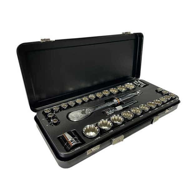 31 Pce 1/2" Drive 12 Point Metric & SAE Socket Set 87021 by GEARWRENCH