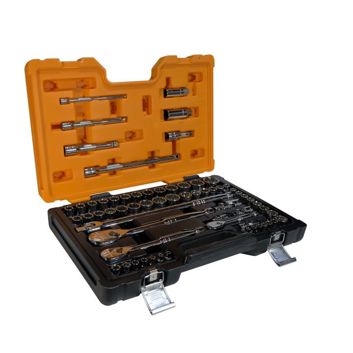 1/4",3/8" & 1/2" Drive Metric & SAE Socket 64Pce Set 83066 by GEARWRENCH