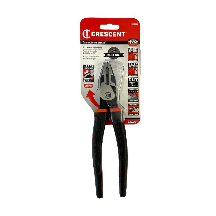 Crescent 200mm Z2 Dual Material Linesman's Plier Z3008CG