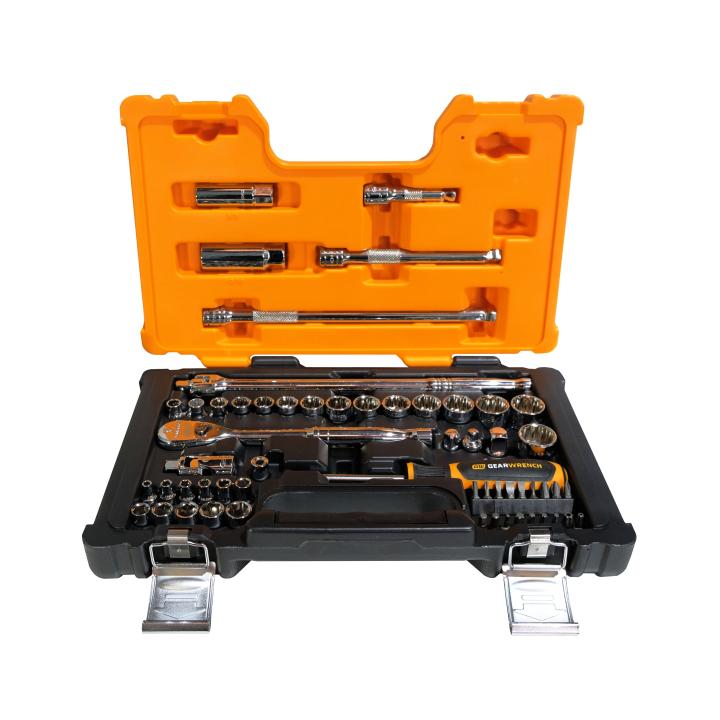 1/4 & 3/8”” Drive Metric & SAE Socket 57Pce Set 83068N by GEARWRENCH