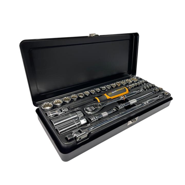 38 Pce 1/4" & 3/8" Drive 6 & 12 Point Socket Set 87022 by GEARWRENCH