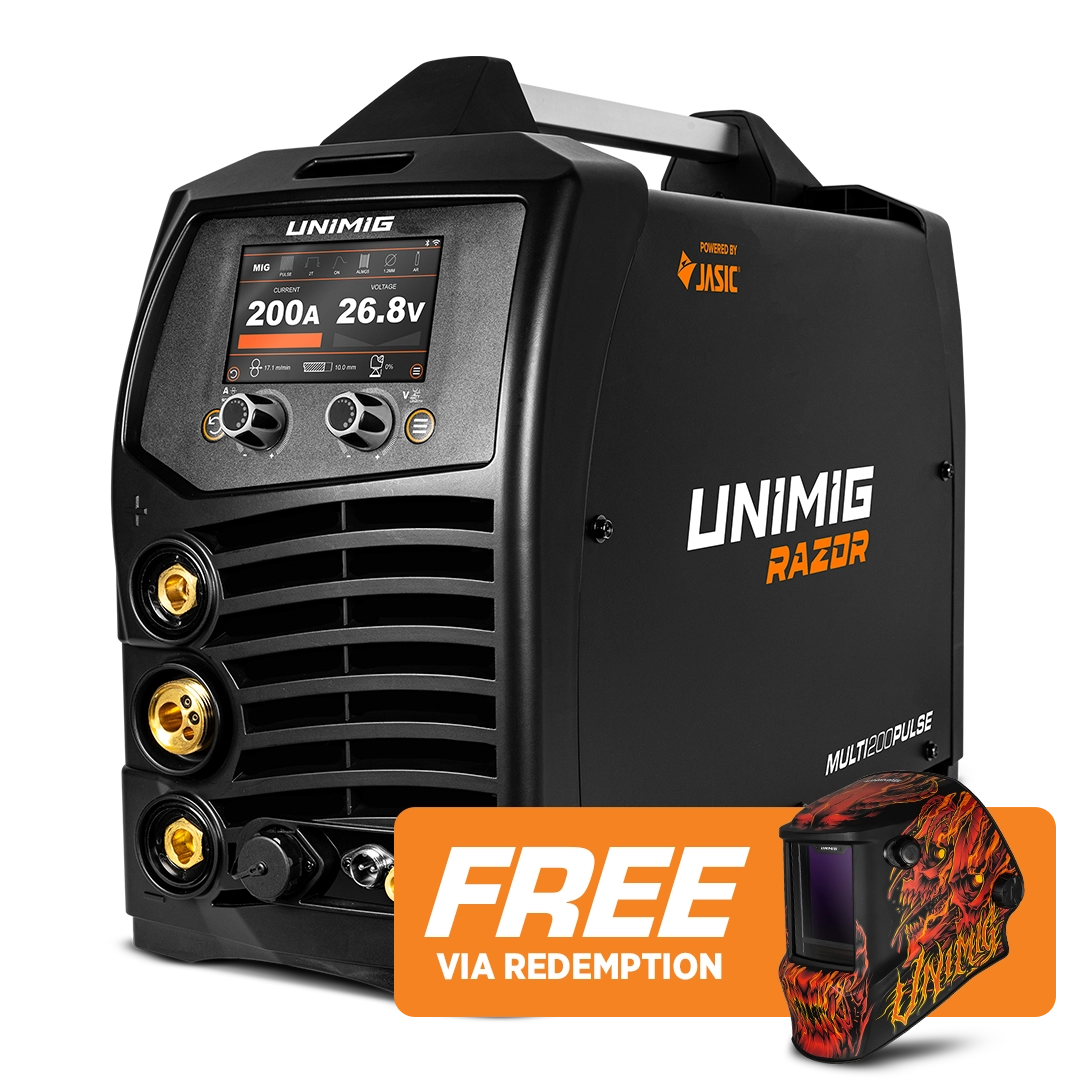 Unimig Razor Multi 200 Pulse Mig/Tig/Mma Welder U11003K