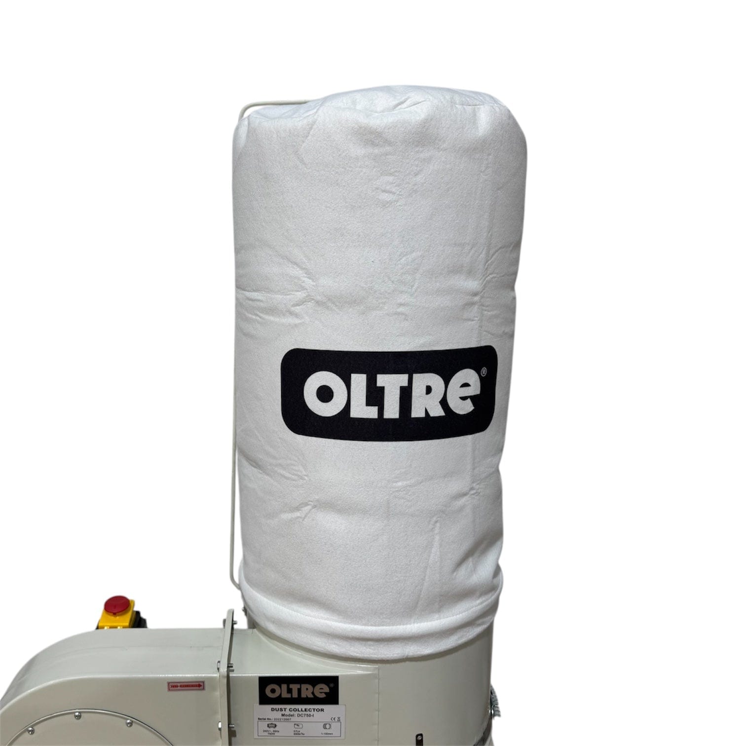 Oltre Dust Collector 240V 1HP 1 x Filter Element (1 Top + 1 Bottom Bag) 500CFM OT-DC-750