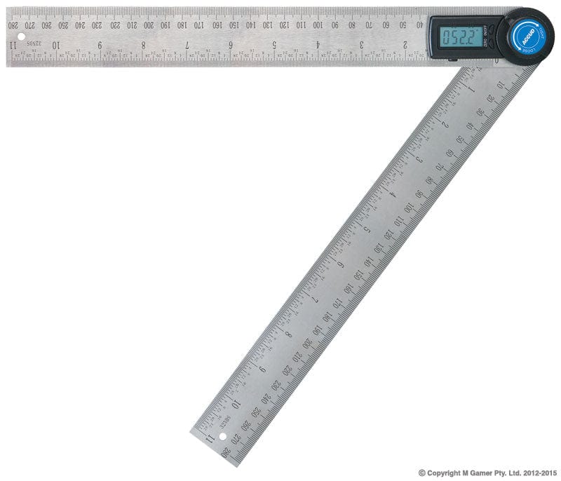 Accud Combination 360º Digital Protractor and 300mm Ruler AC-821-012-01