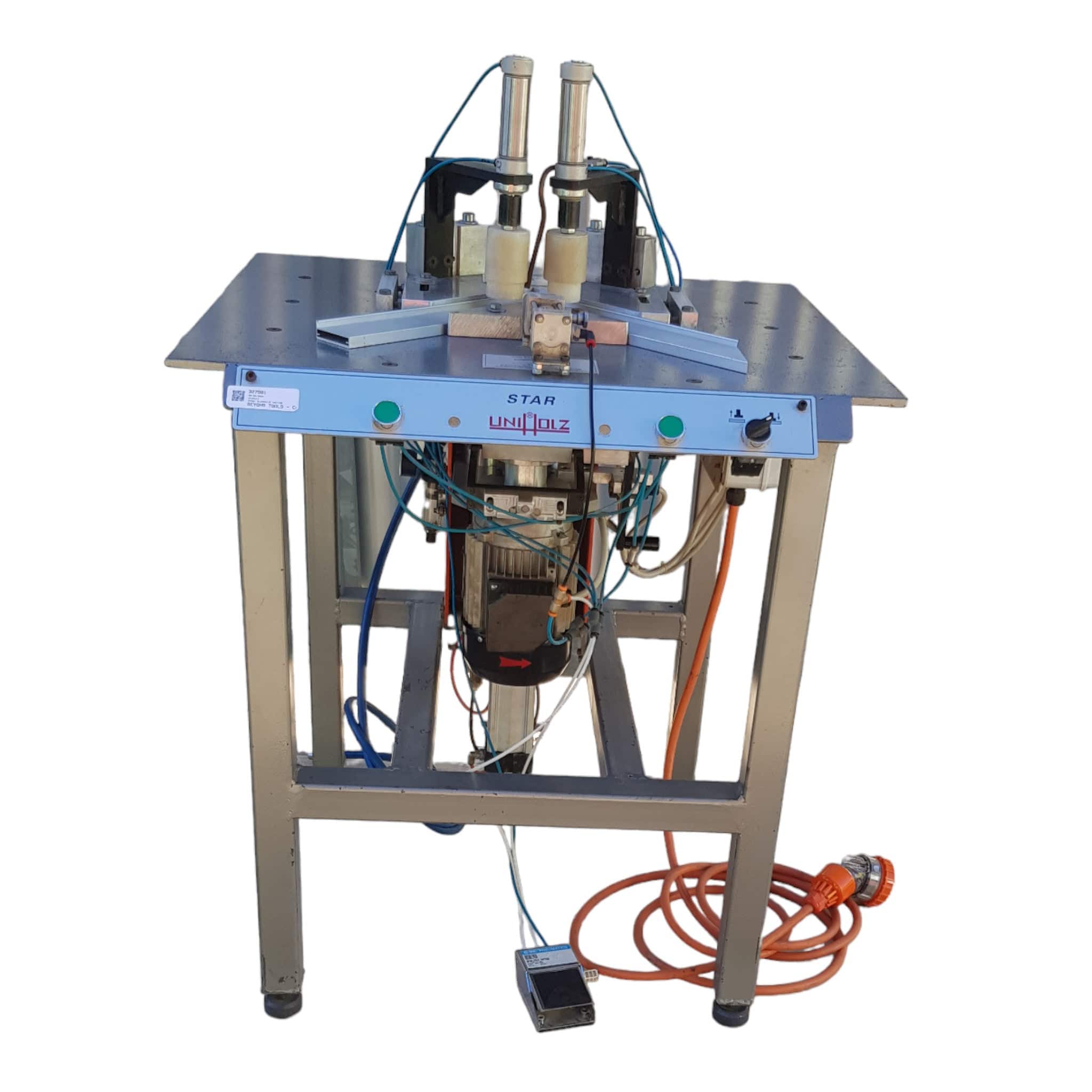 *Pre-Loved* 415V Aluminium Up-Cut Mitre Drill by Uniholz Star