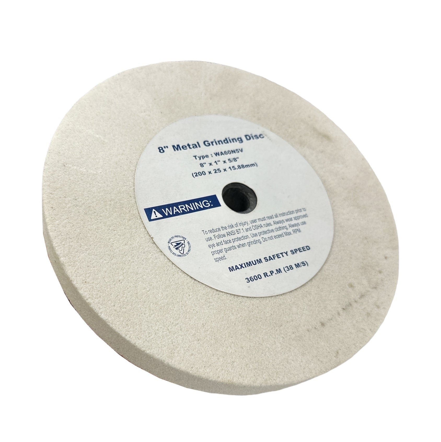 Oltre Replacement White Stone Grinding Disc / Wheel 200mm (8") - Suits OT-BG-200 or Similar