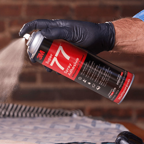 Super 77™ Cylinder Spray Adhesive Clear, Large Cylinder 3M-77 by 3M