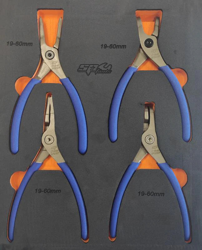 SP Tools 4Pce 1.8mm Tip Circlip Plier Set SP32936