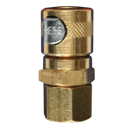 1/4" Female Thread Jamec Style Airline Fitting Brass A105-1C Scorpion