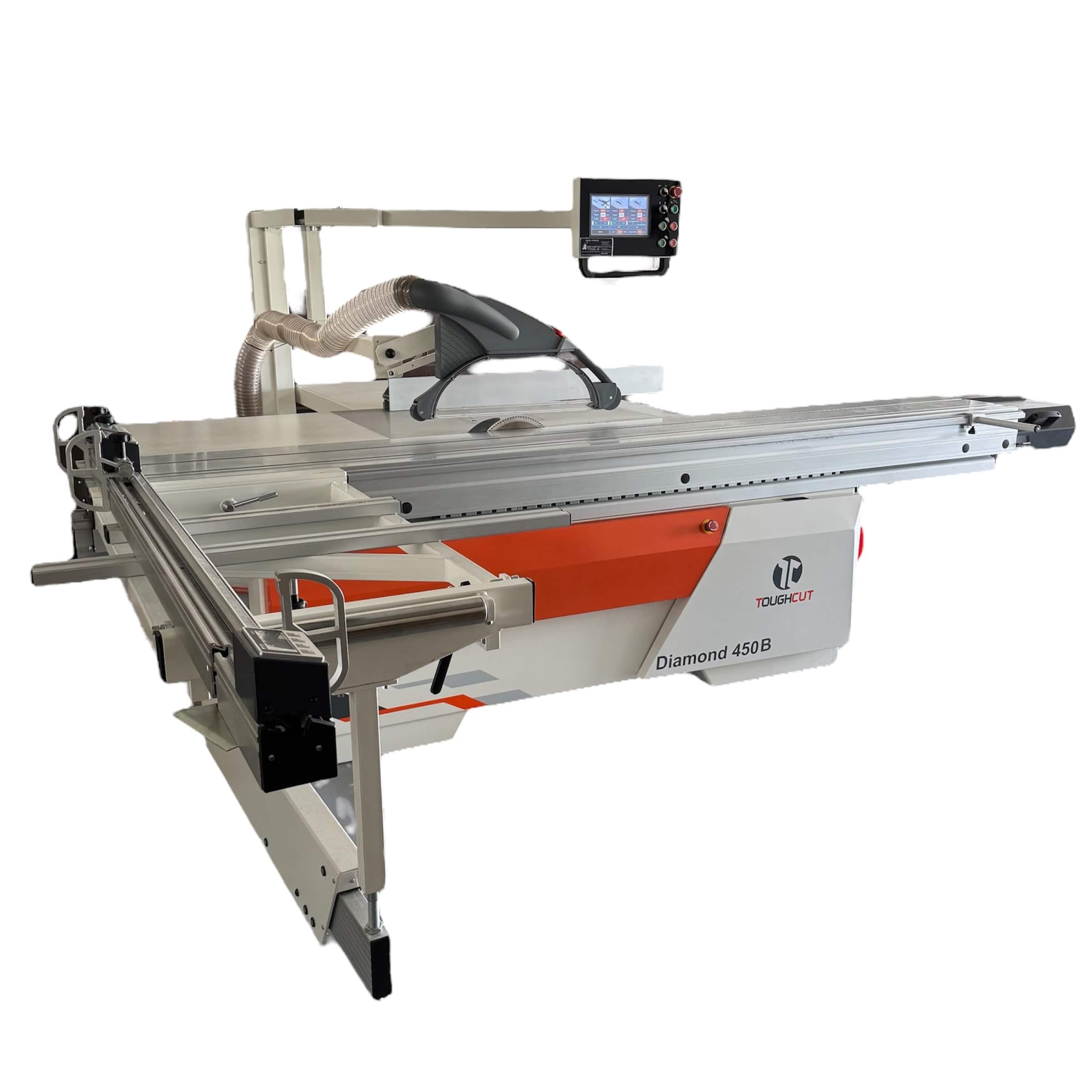 ToughCut 400mm (16") 7.5HP 3.2m Sliding Table (Optional Upgrade to 3.8m Sliding Table) with Overhead Control & Automatic Rise / Fall & Tilt Panel Saw 415V Diamond 450B