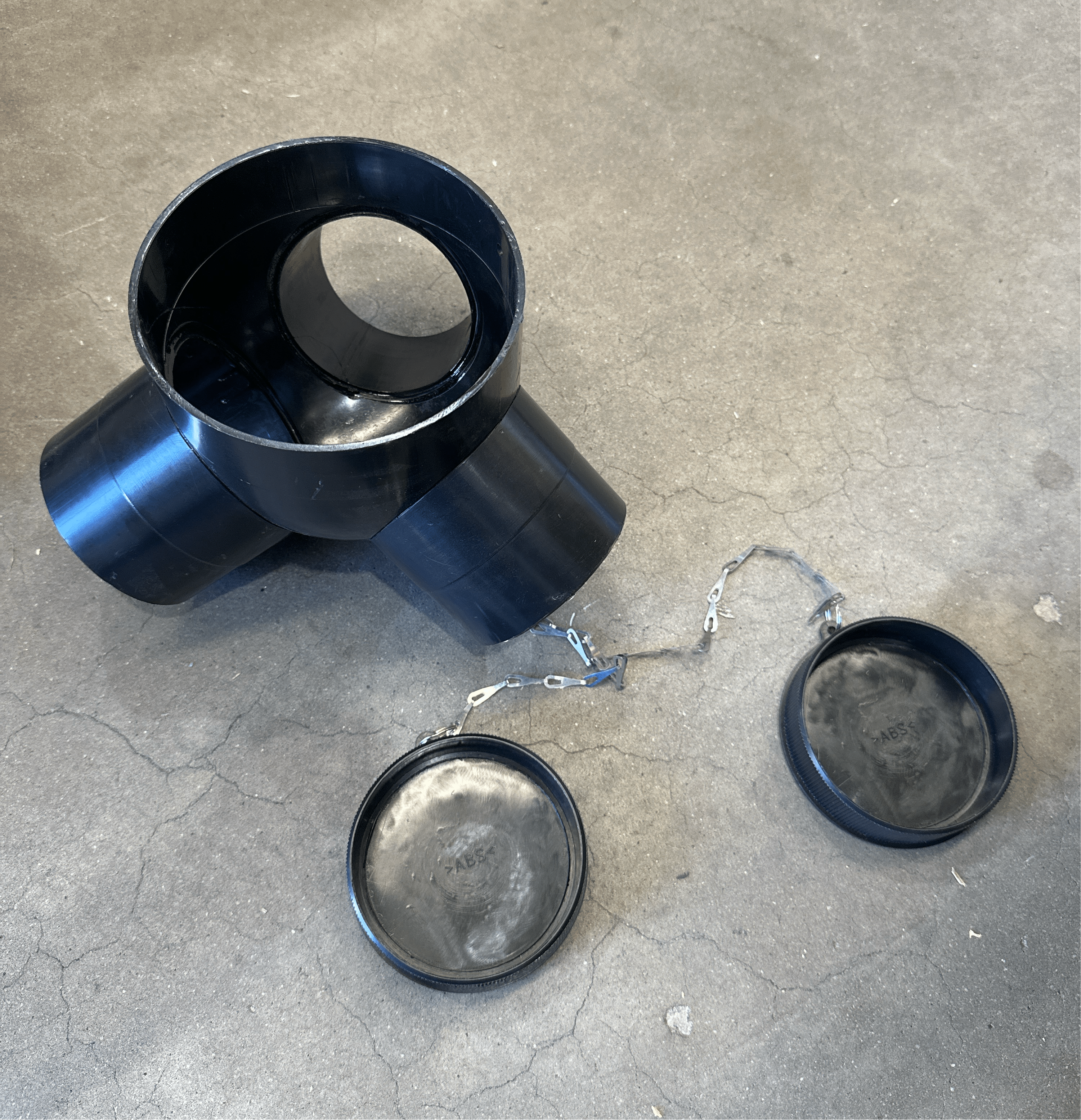 150mm (6") to 3 x 100mm (4") Dust Extraction Hose Fitting DCA-9 by Oltre