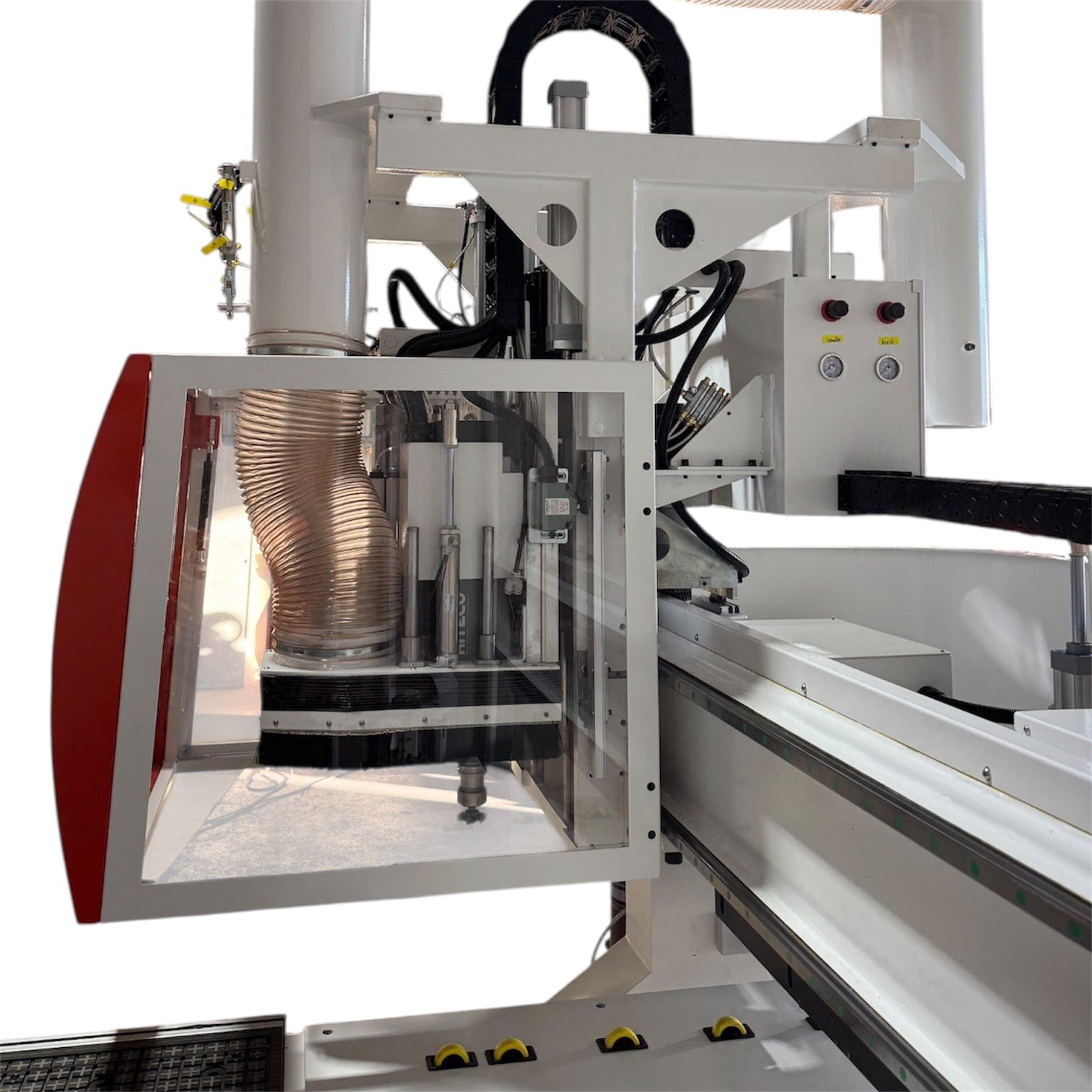 ToughCut 1300mm x 3100mm CNC Router with Auto Tool Change Spindle with 12 Tool Rotary Carousel + Vacuum Table (with 9.5KW Pump) ZIRCON TCVA30-1331 *2025 Edition*