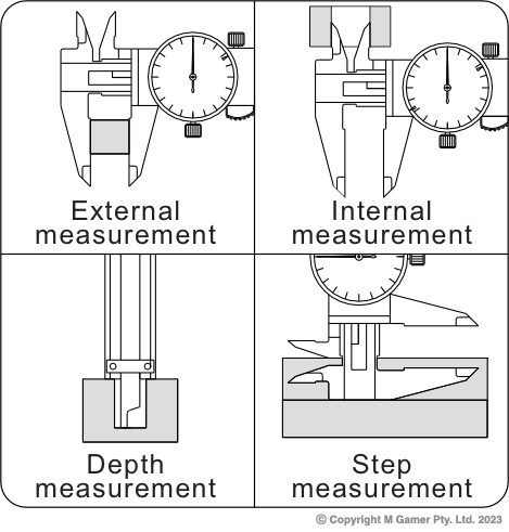 Metric Dial Calipers by Accud