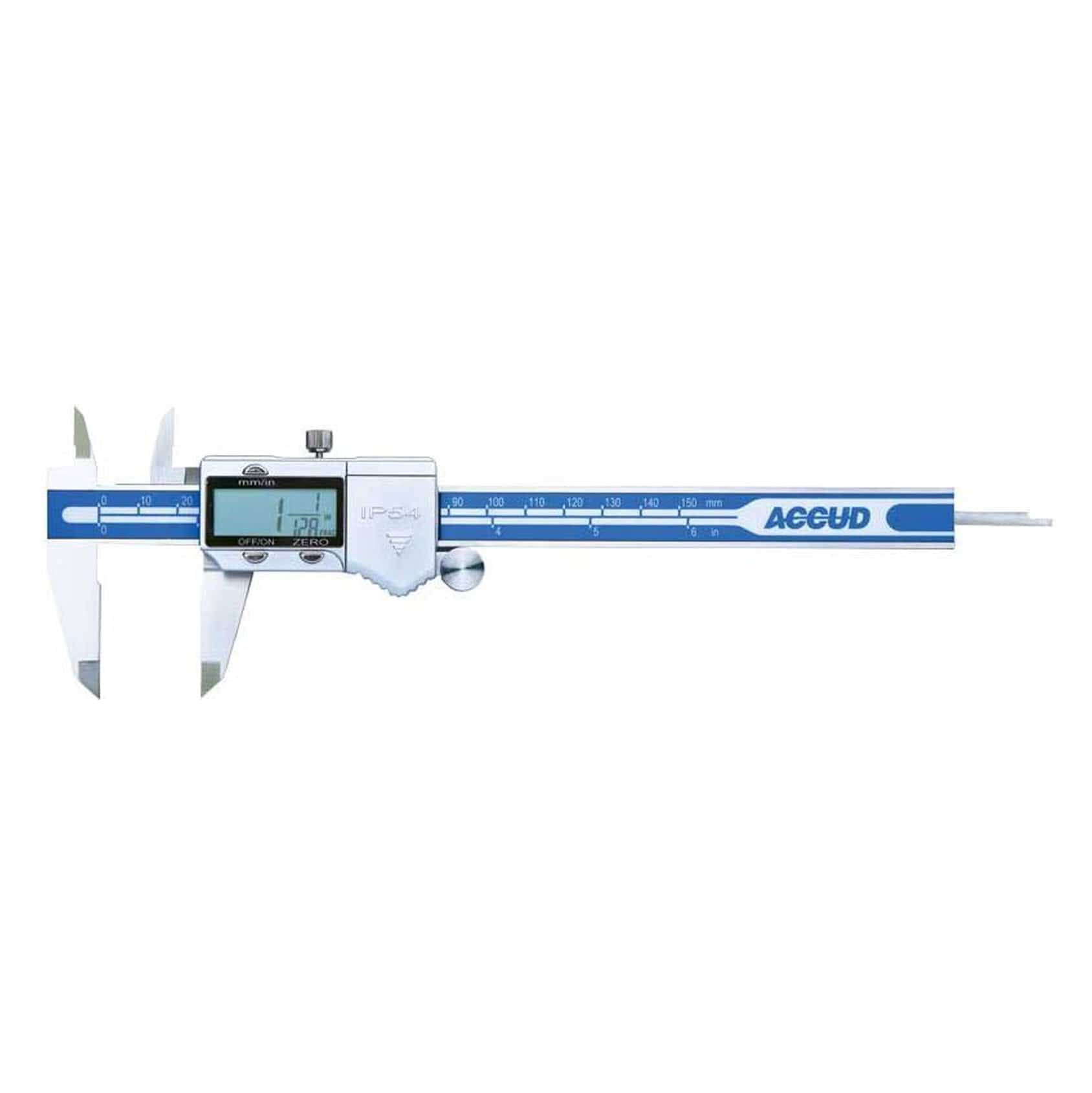 Digital Caliper Fractional Metric + Imperial Dual Scale IP54 by Accud