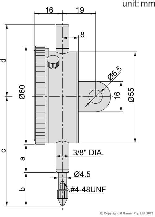 Imperial Dial Indicator by Accud