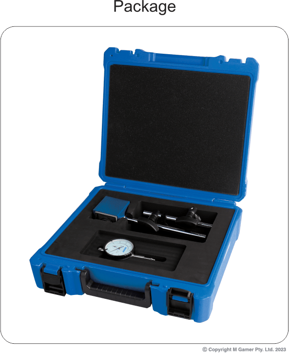 2Pce Measuring Tool Set (Dial Indicator + Stand) by Accud
