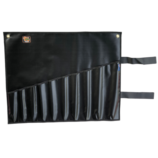 Large Black 10 Pocket Spanner Roll AOSROLLSP03BK by AOS