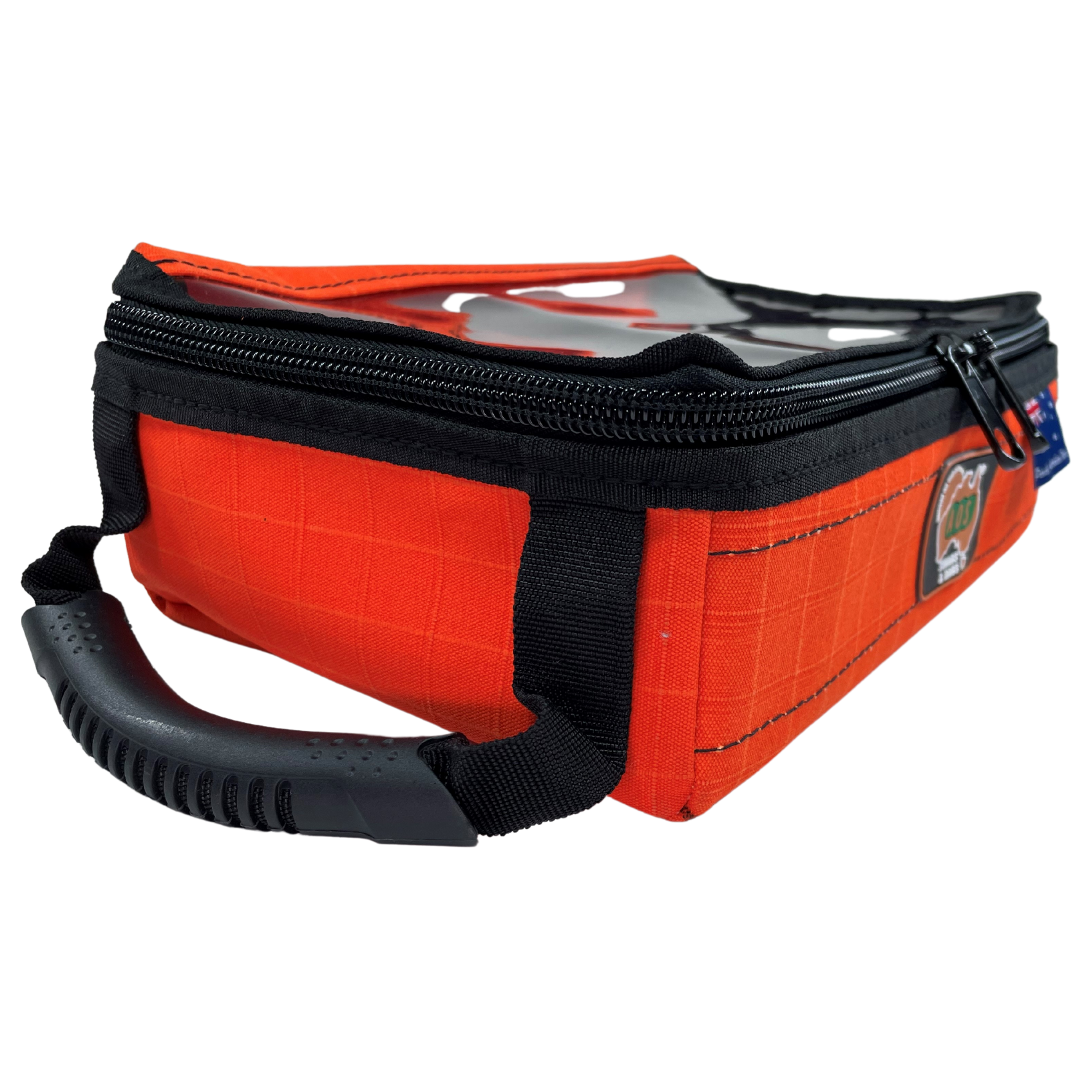 AOS Australian Made Canvas Cargo Storage/Drawer Bag Compact Under Seat with Clear Top & Divider – 3 Colours