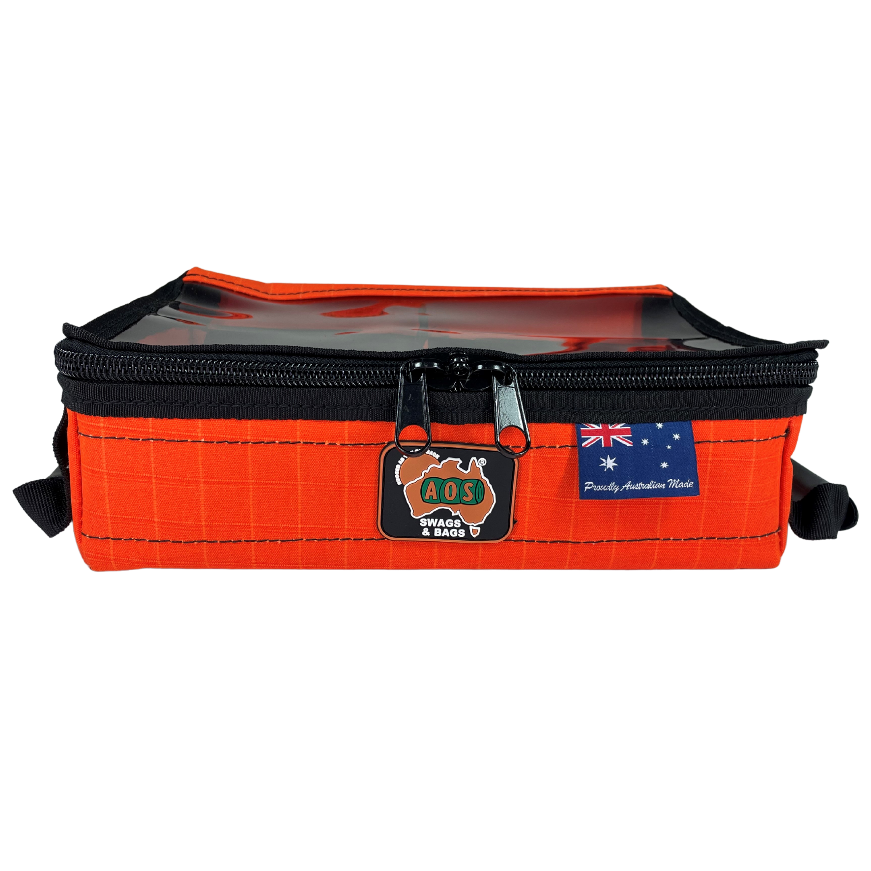 AOS Australian Made Canvas Cargo Storage/Drawer Bag Compact Under Seat with Clear Top & Divider – 3 Colours