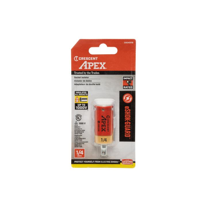 1/4" x 2" eSHOK-GUARD™ Socket Isolator CAEAD316 by Crescent