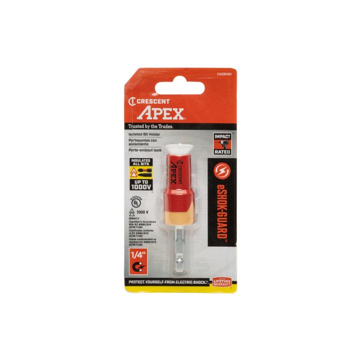 1/4" x 3" eSHOK-GUARD™ Magnetic Isolated Bit Holder CAEBH2C by Crescent