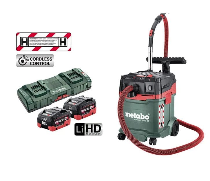 30L 36V (2x18V) H Class Dust / Vacuum Extractor AS36-18H30PCCC AU60207500 by Metabo