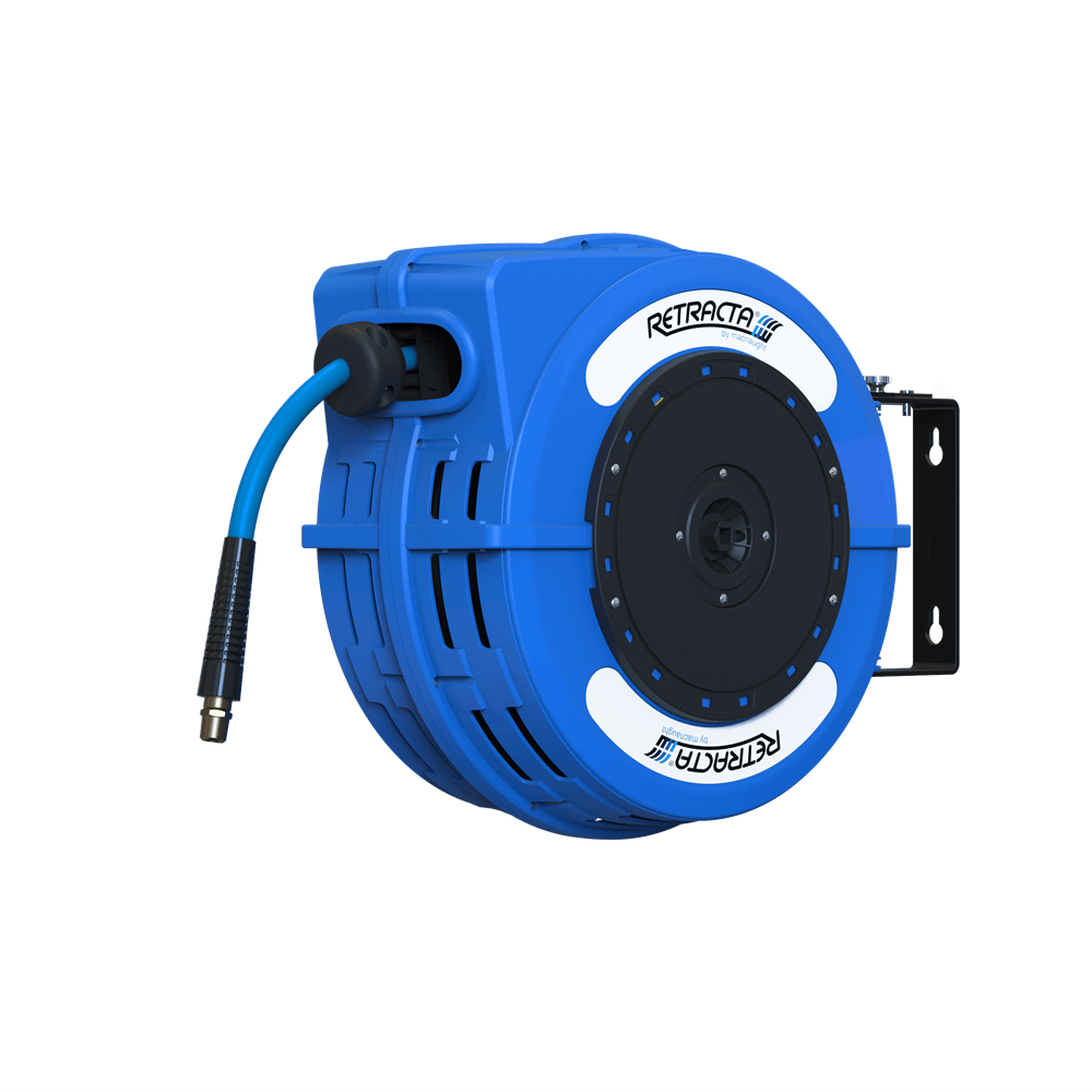 Macnaught Retracta C1 Hose Reel (Blue) - Air/Water 3/8" X 15M Hose C1AW315B-01CB