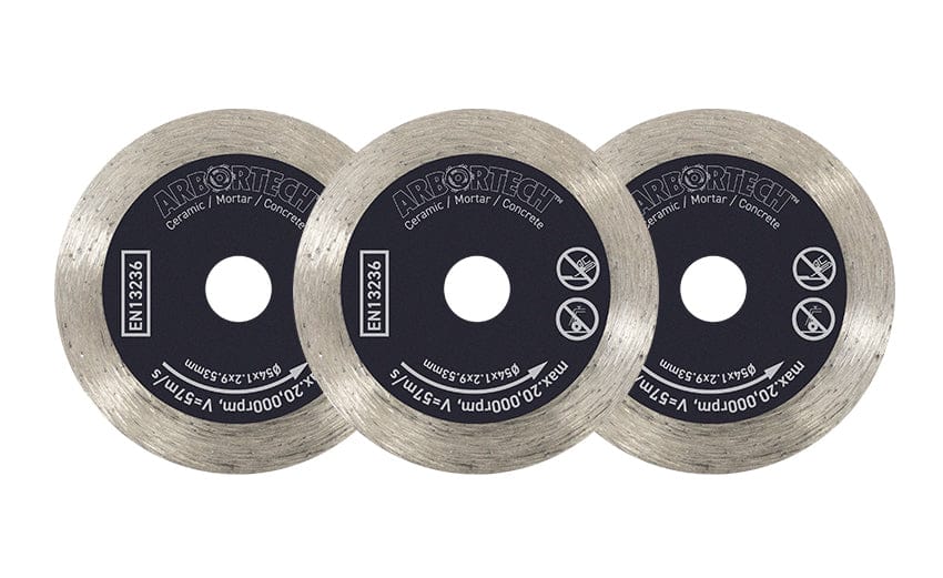 Arbortech 54mm x 1.2mm Diamond Disc 3Pack for MG1000 Mini Grinder MIN.FG.DD055012X3