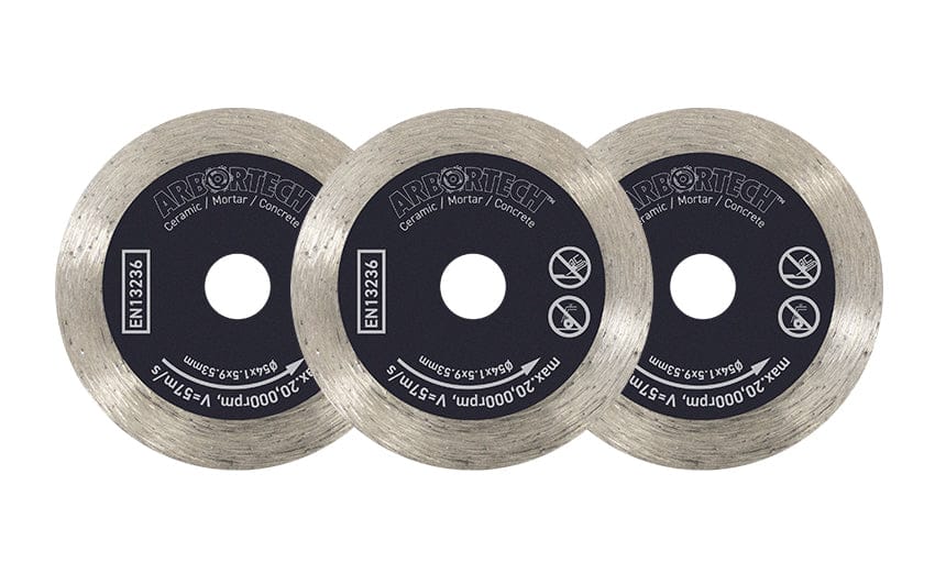 Arbortech 54mm x 1.5mm Diamond Disc 3Pack for MG1000 Mini Grinder MIN.FG.DD055015X3