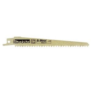 Makita 5Pce 152mm 6TPI Wood Cutting Bi-Metal Reciprocating Saw Blade B-05175