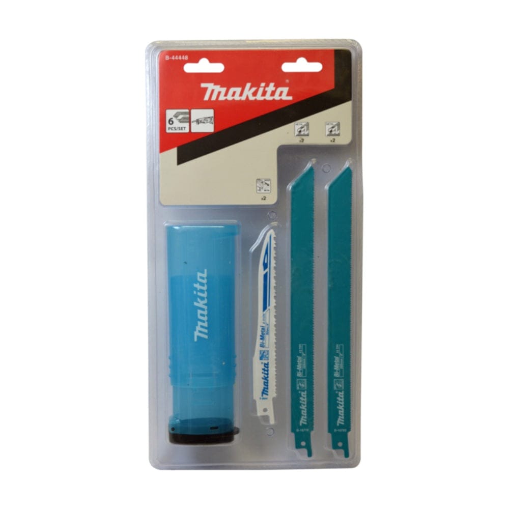 Makita 6Pce Metal Combination Reciprocating Saw Blade Set B-44448