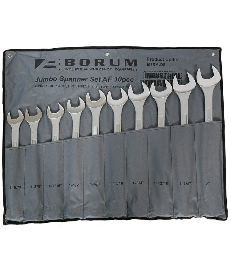 10Pce Imperial Jumbo Spanner Set B10PJSI by Borum