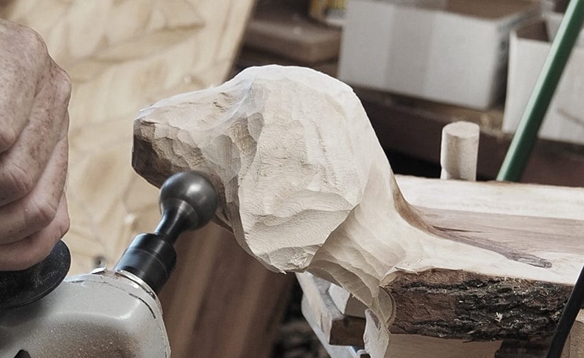 30mm Ball Gouge Spherical Shaped Milling Ball BAL.FG.2000 by Arbortech