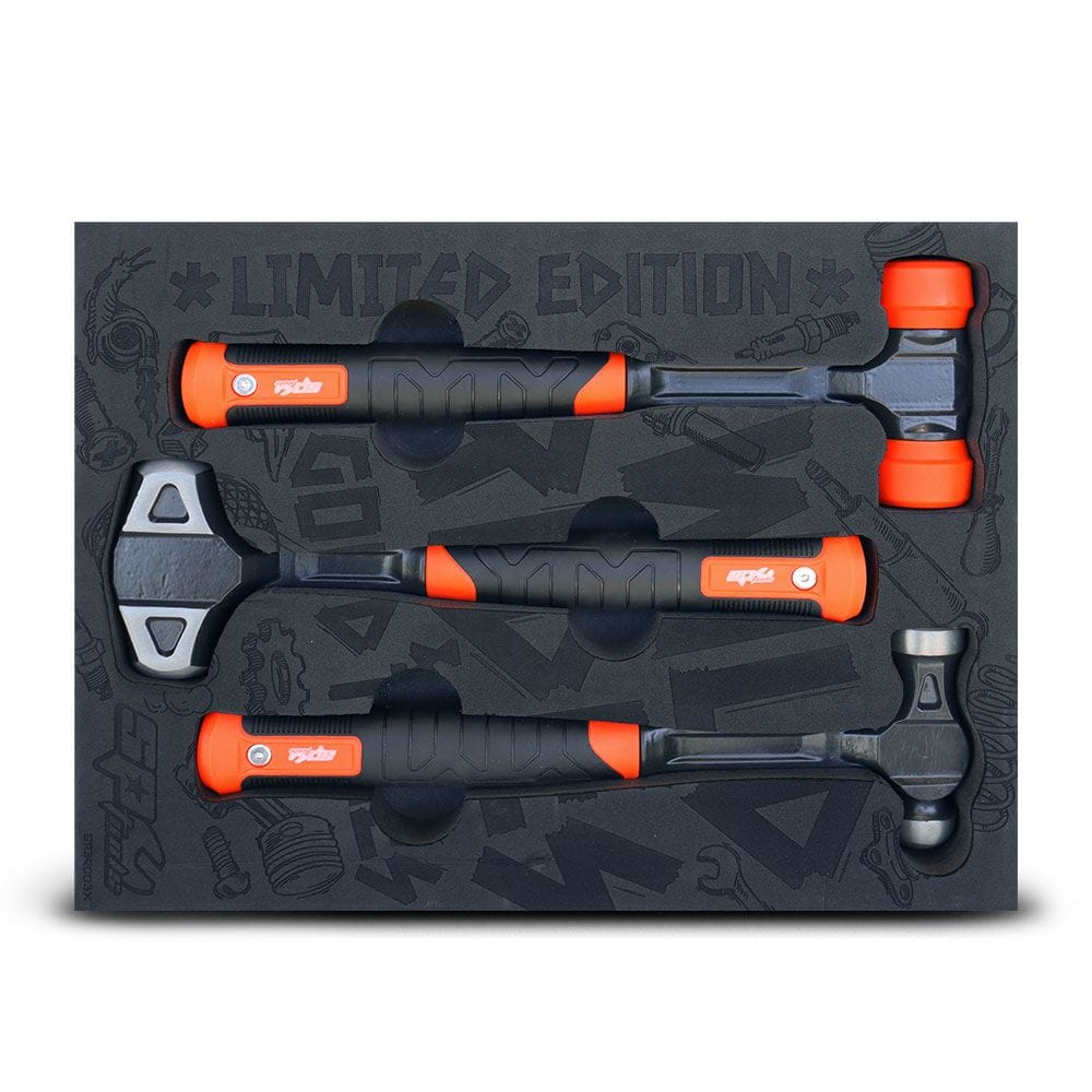 SP Tools Limited Edition 3Pce Hammer Set in EVA Foam SP39003X