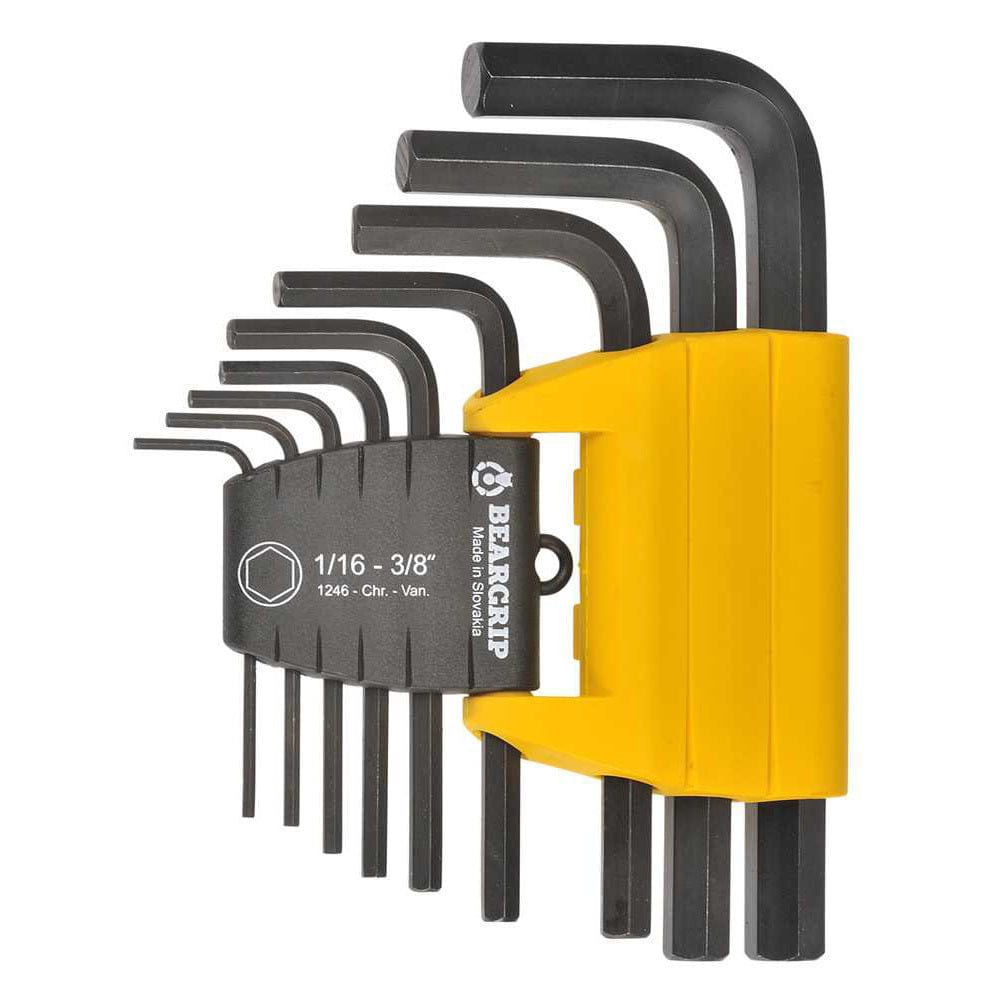 9Pce (1/16" - 3/8") Allen / Hex Key Set Wrench Imperial BG-1246 by Beargrip